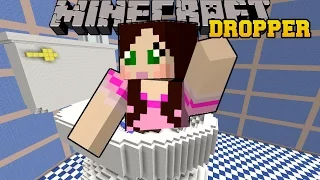 Minecraft: DROPPING INTO A TOILET! - TALLCRAFT DROPPER - Custom Map [2]