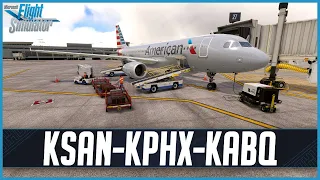 MSFS LIVE | Real World American OPS | Fenix A320 | IAE Engines | San Diego, Phoenix & Albuquerque