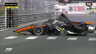Jake Hughes BIG Crash F2 Qualifying at Monaco!!