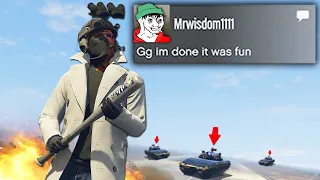 Attacking A Friend Turned Into A Nightmare For This Griefing Tank Spammer (GTA Online)