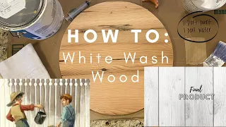 How to Whitewash Wood in 2 minutes: [DIY WhiteWash Made Easy]