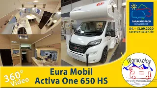 WOW - Längsbetten im Alkoven! Euramobil Activa One 650 HS - 360° Video