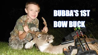 SIX YEAR OLD KILLS FIRST BUCK WITH A COMPOUND BOW ! 2020 Deer Hunt