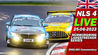 LIVE: Nürburgring NLS 4 RACE | 🇬🇧 53. 45. RCM DMV Grenzlandrennen - Endurance Series 2022