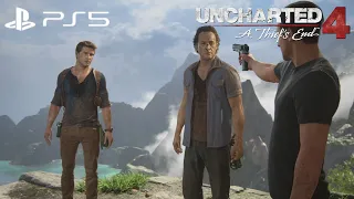 Uncharted 4: A Thief's End Remastered - Nate Learns The Truth About Sam 1080p PS5