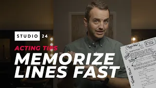 Acting Tips: How to Memorize Your Lines FAST