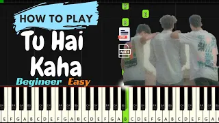 Tu hai Kahan Piano lesson with Easy notes| Usman Ali |Aur