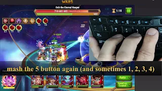 Hero Wars How to fight osh level 160 on manual play