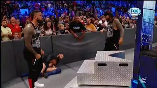 The Usos atacan a Finn Bálor antes de su lucha con Roman Reigns - WWE Smackdown 03/09/2021 (Español)