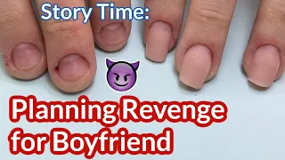 Model Planning Revenge for her Cheating Boyfriend as We Do Nails | Bitten Nails Transformation