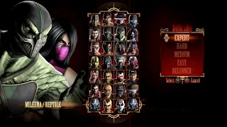 Mortal Kombat 9 - Expert Tag Ladder (Mileena & Reptile/3 Rounds/No Losses)