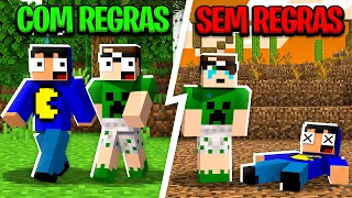 jogando Minecraft em um servidor SEM REGRAS! ✅