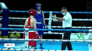 Гектор Думінік (UKR) vs Микита Манасіхін (RUS) - Final Junior Euro Box Championships Tbilisi 2021.07