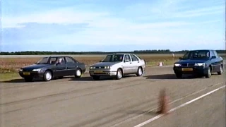 Lancia Dedra, Peugeot 405 and Seat Toledo comparison test, 1991.