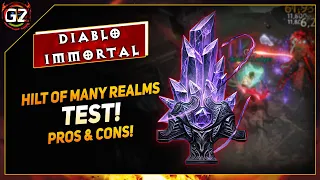 Hilt of Many Realms - TEST | Best PVP Gem? | Diablo Immortal