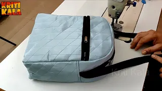 Wo!! बचे कपडे से बनाएं बैग का बिलकुल नया डिजाइन, Handmade Handbag cutting and stitching