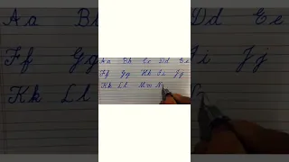 how to write in cursive - German standard for beginners/improve handwriting