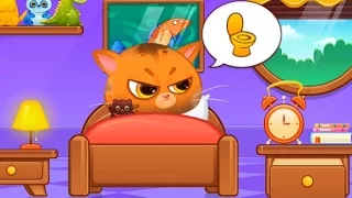 Котик Bubbu #11 – игровой мультик для детей, ухаживаем за котиком! My Virtual cat Bob Bubbu