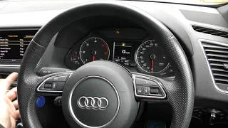 Audi Q5 Engine Start & Dash Warning Lights Start Procedure