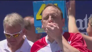 Joey Chestnut, Miki Sudo win in Nathan's Hot Dog Eating Contest