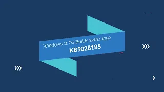 July 11, 2023—KB5028185 (OS Build 22621.1992)