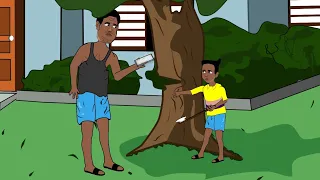 Smart and Dad | Cut down the tree | Funny Cartoon