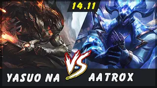 YasuoNA - Yasuo vs Aatrox TOP Patch 14.11 - NA Master Yasuo Gameplay