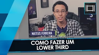 Como fazer um LOWER THIRD em (quase) 5 minutos! Tutorial Sony Vegas