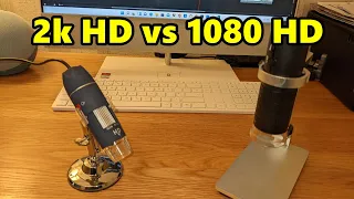 Jiusion 1080 Digital Microscope vs Jiusion 2K HD 2560x1440P Microscope