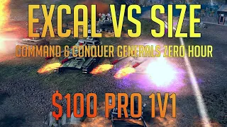 ExCaL vs BiG SiZe - $100 Pro 1v1 Challenge BO15 by AKAbolony - Generals Zero Hour