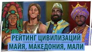 МАЙЯ, МАКЕДОНИЯ, МАЛИ: рейтинг цивилизаций в Sid Meier's Civilization VI