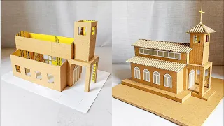 How To Make Simple Mini-church Using Cardboard (with measurements)
