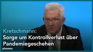 Regierungspressekonferenz mit Winfried Kretschmann zur aktuellen Corona-Situation am 20.10.20