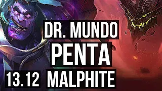 MUNDO vs MALPH (TOP) | Penta, Legendary, 14/2/6, 400+ games | KR Master | 13.12