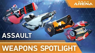 Mech Arena | Weapon Spotlight | Assault Weapons | Autocannon, Pulse and Plasma Cannon, Carabine