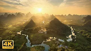 Beautiful Mountains and Rivers of the Earth 4K with Calm Music