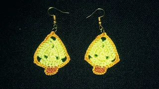 Easy crochet Christmas tree 🎄 earrings beginners friendly|| Christmas special