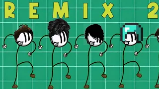 8 " Henry Stickman - Remix Diversion Dance " Sound Variations In 60 Seconds !