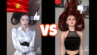 Tik Tok | hot trend hất tóc biến hình giữa VIỆT NAM vs china