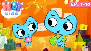 Desene animate educative cu pisici - Kit si Keit  | Ep. 1-10 | HeyKids