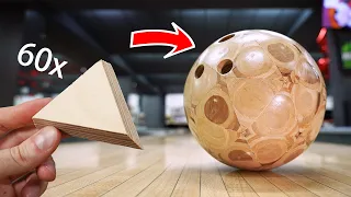 I Turn 60 Plywood Triangles into a Bowling Ball