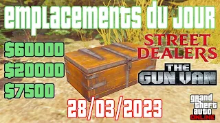 GTA Online - Emplacement des coffres, épave, malles, dealers, caches, Gun Van (28/03/23)