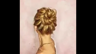 Oson soch turmagi🥰👍/ Красивый и Быстрый средний пучок 🥰👍/ Easy hairstyle 🥰👍