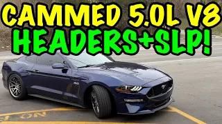 CAMMED Ford Mustang GT 5.0 w/ LONG TUBE HEADERS!