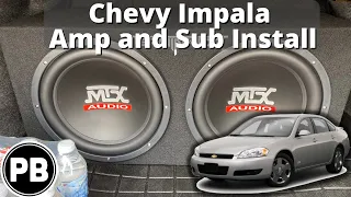 2006 - 2013 Chevy Impala Amp and Sub Install