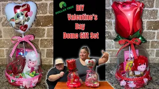 DIY Valentine's Day Dome Gift Set /  Dollar Tree DIY