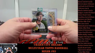 Multi-Year Topps Baseball Mixer #93 - Tribute, Black, Chrome - Random Teams