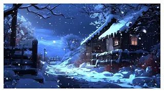 Fall Asleep Dark Screen Howling Blizzard Winter Snow Storm Ice Snow Sounds