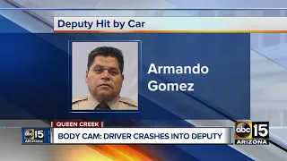 Bodycam video shows driver crashing into MCSO deputy