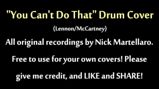 You Can't Do That (Beatles Drums ISOLATED Backing Track Cover)